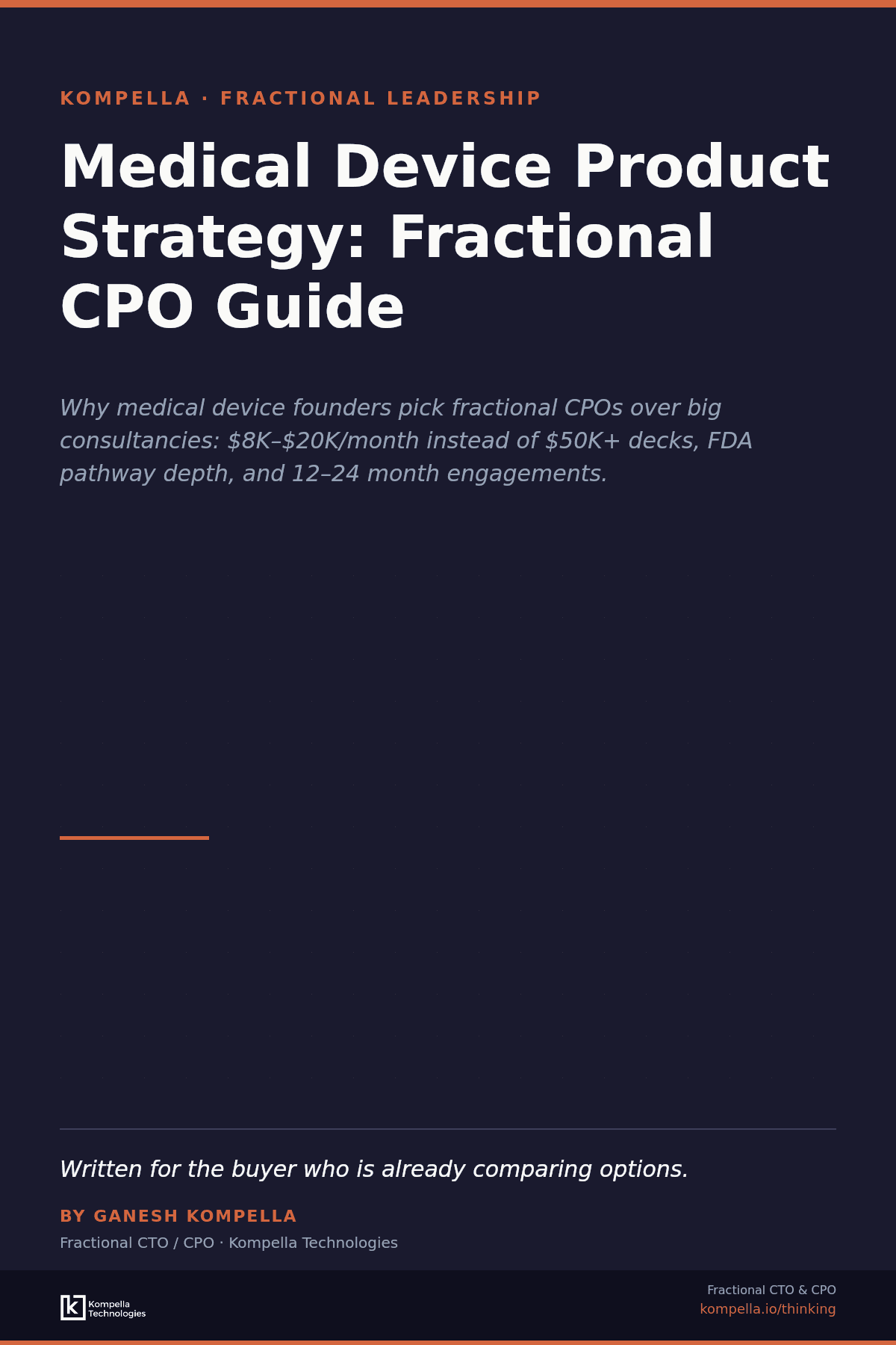 Medical Device Product Strategy: Fractional CPO Guide